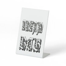gotische blackletter-typografie