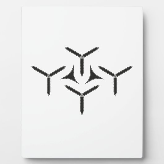 Gotische Blade Plaque Fotoplaat (Voorkant)