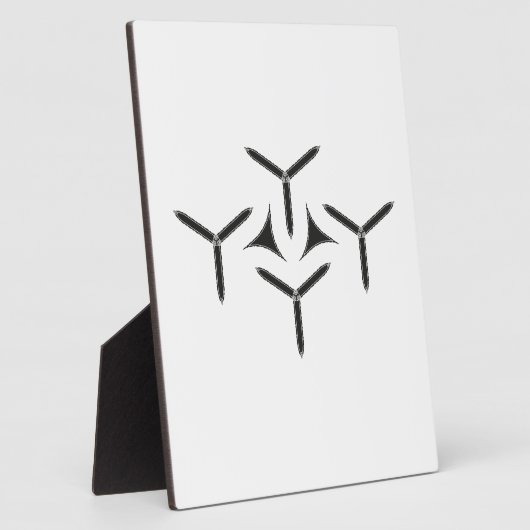 Gotische Blade Plaque Fotoplaat (Zijkant)