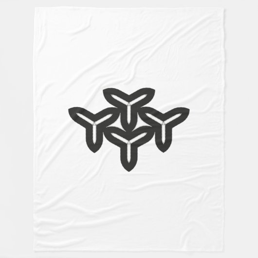 Gotische Bladen Fleece Deken (Voorkant)