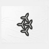 Gotische Bladen Fleece Deken (Voorkant (Horizontaal))