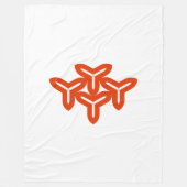 Gotische Bladen Fleece Deken (Voorkant)