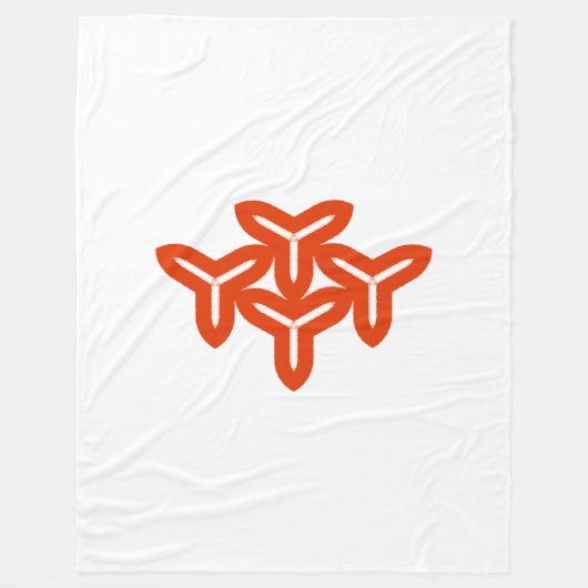 Gotische Bladen Fleece Deken (Voorkant)