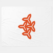 Gotische Bladen Fleece Deken (Voorkant (Horizontaal))