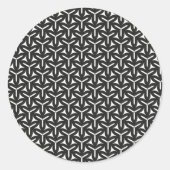 Gotische Bladen Patroon Vierkante Sticker (Voorkant)