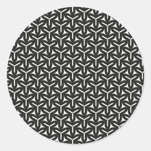 Gotische Bladen Patroon Vierkante Sticker (Voorkant)