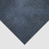 Gotische Blauwe Damast Serie Ontwerp 5 Tissuepapier (Detail)