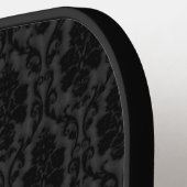 Gotische Bloederige Roos Monogram Pickleball Paddle (Links Detail)