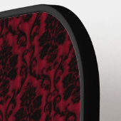 Gotische Bloederige Roos Monogram Pickleball Paddle (Links Detail)
