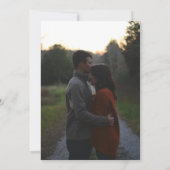 Gotische bloei Halloween vakantie foto bruiloft Kaart (Achterkant)