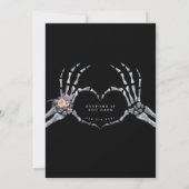 gotische bloem | Spooky Sixteen Kaart (Achterkant)