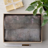 Gotische bloemboog met typografie voor decoupage tissuepapier (Geschenk)