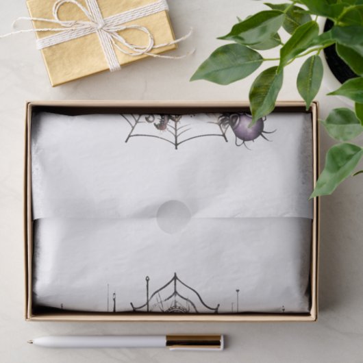 Gotische Bloemen Cobweb voor Decoupage Tissuepapier (Geschenk)