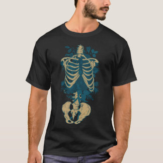 Gotische bloemen en Botten T-shirt