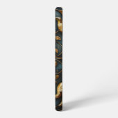 Gotische bloemen en rollen samsung galaxy hoesje (Linkerkant)