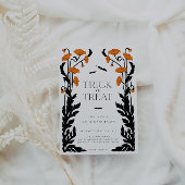  Gotische Bloemen Lijst Halloween Party Kaart