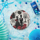 Gotische Bloemen Papier Bord - Halloween, Bruiloft (Feest)