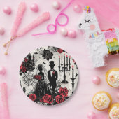 Gotische Bloemen Papier Bord - Halloween, Bruiloft (Feest)