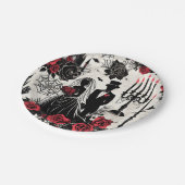 Gotische Bloemen Papier Bord - Halloween, Bruiloft (Gekanteld)