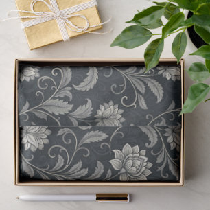 Gotische Bloemen Patroon Tissuepapier