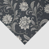 Gotische Bloemen Patroon Tissuepapier (Detail)