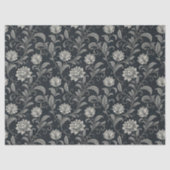 Gotische Bloemen Patroon Tissuepapier (Voorkant)