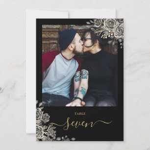 Gotische Bloemen Rozen Foto Tafelnummer