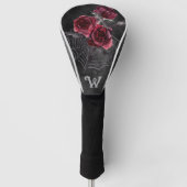 Gotische Bloemen Rozen Golfheadcover (Voorkant)