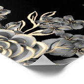 Gotische Bloemen Verlovingsfeest Welkomstbord Poster (Hoek)