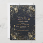 Gotische Bloemen Volwassen Halloween Kostuum Party Kaart (Voorkant)