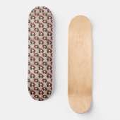 Gotische bloemenschedel bloemen persoonlijk skateboard (Voorkant)