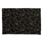 gotische bloemenschedel met ingewikkelde details kussensloop (Voorkant-Links)