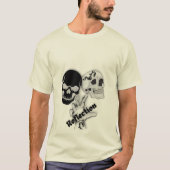 Gotische bloemenschedel t-shirt (Voorkant)