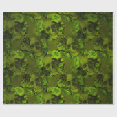 Gotische bloemenskeletprint roestige Halloween Cadeaupapier (Vlak)