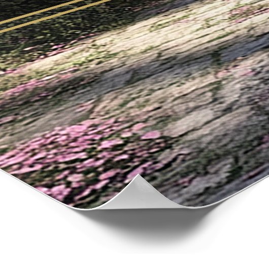 Gotische bloementuin bruiloft welkomstbord poster (Hoek)