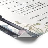 Gotische Bloementuin Poort Handfasting Certificaat Poster (Hoek)