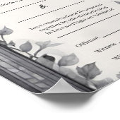 Gotische Bloementuin Poort Handfasting Certificaat Poster (Hoek)