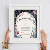 Gotische Bloementuin Poort Handfasting Certificaat Poster