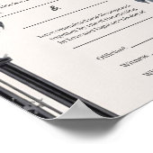 Gotische Bloementuin Poort Handfasting Certificaat Poster (Hoek)