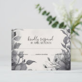 Gotische Bloementuin Poort Pagan Handfasten RSVP Kaartje (Staand voorkant)