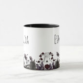 Gotische bloemige monogram koffie thee mok (Midden)