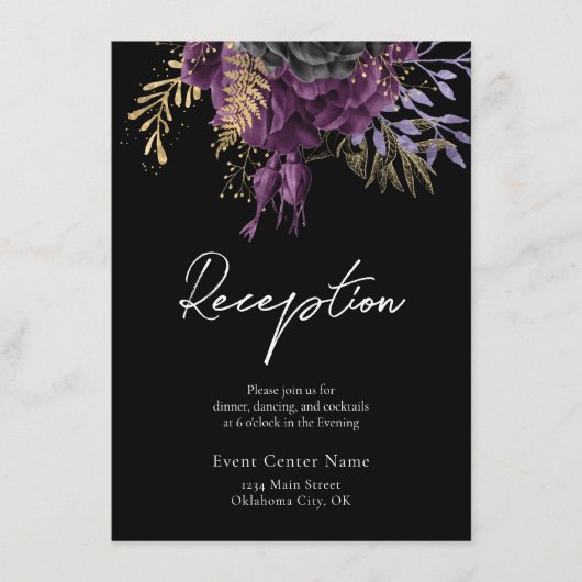 Gotische bloemige trouwaccommodatie bijlage (Voorkant)