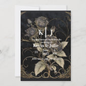 Gotische bloemmotieven kaart (Voorkant)