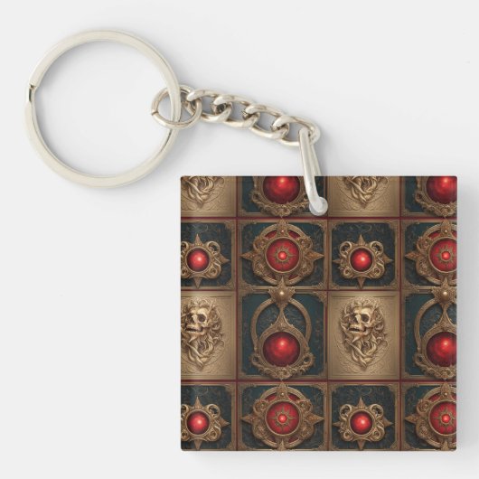 Gotische Boekomslag Sleutelhanger (Voorkant)