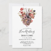 Gotische  Boho Anatomisch Hart Handvasten Kaart (Voorkant)