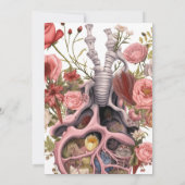 Gotische Boho Anatomisch Hart Handvasten Kaart (Achterkant)