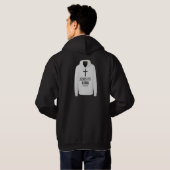 Gotische Boog Kruis Ritssluiting Hoodie - Pad naar (Achterkant volledig)