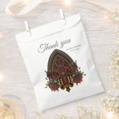 Gotische boog met schedels. bedankzakje (Geknipt)