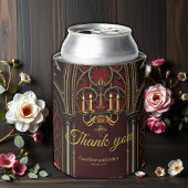 Gotische boog met schedels. blikjeskoeler