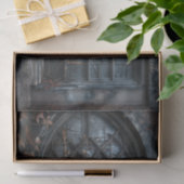Gotische boogvenster met slingerende klimop Decoup Tissuepapier (Geschenk)